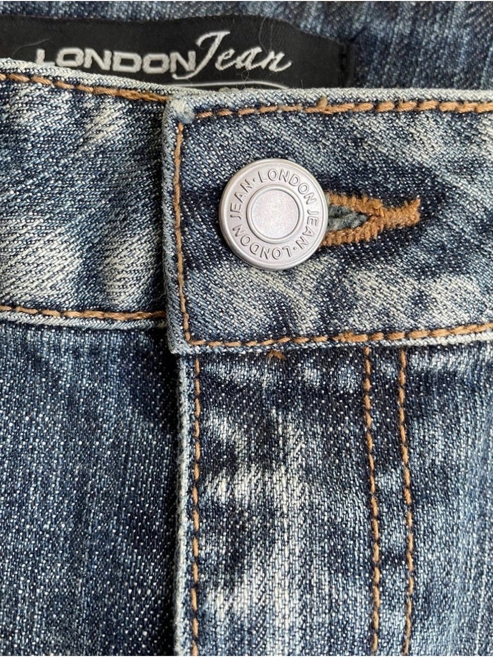 LONDONJEAN Blue Denim Seashell Trim Mini Skirt - Victoria’s Secret - Picture 5 of 8